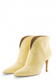 Leather ankle boots with pattern Lulu | yellow