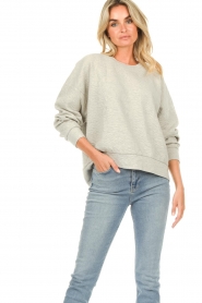 American Vintage :  Oversized sweater Yatcastle | grey - img4