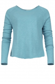 American Vintage | Basic ronde hals T-shirt Sonoma | blauw