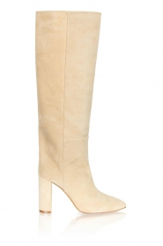 Toral |  Suede knee boots Sofia | beige