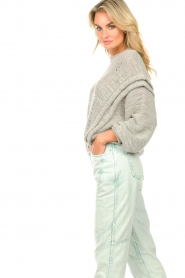 IRO :  linen knitted Amos | grey - img8