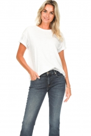 American Vintage |  Basic round neck T-shirt Sonoma | white  | Picture 4