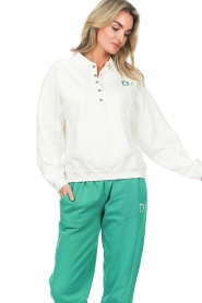 Dolly Sports |  Fleece sweater Polo | white  | Picture 4