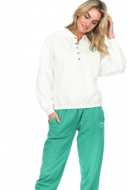 Dolly Sports :  Fleece sweater Polo | white - img5