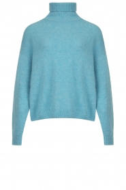 American Vintage |  Knitted turtleneck sweater East | blue  | Picture 1