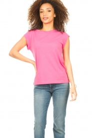 CC Heart |  T-shirt with round neck Classic | pink  | Picture 5