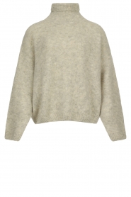 American Vintage |  Knitted turtleneck sweater East | grey