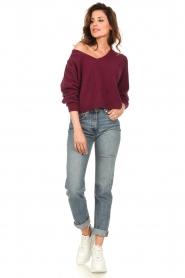 American Vintage |  Soft woolen sweater Razpark | purple  | Picture 3