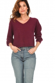 American Vintage :  Soft woolen sweater Razpark | purple - img2