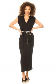 Dante 6 |  Dress with waist belt Muscle | black  | Picture 5