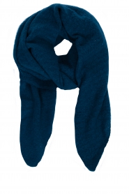 Little Soho |  Bouclé scarf Aria | navy blue  | Picture 1