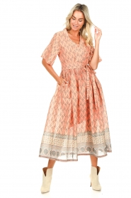 Lollys Laundry |  Printed maxi dress Sumia | pink  | Picture 7