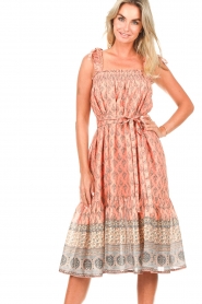 Lollys Laundry |  Printed midi dress Tabitha | pink  | Picture 2
