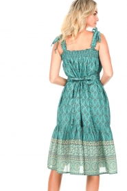 Lollys Laundry |  Printed midi dress Tabitha | green  | Picture 6