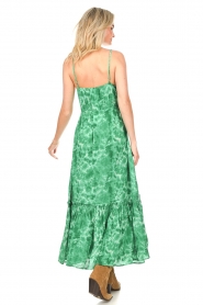 Lollys Laundry |  Tie-dye maxi dress Uno | green  | Picture 6