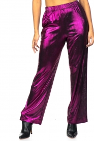 Lollys Laundry |  Metallic pants Tuula | pink  | Picture 4