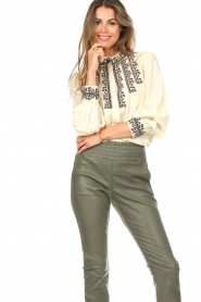Sofie Schnoor :  Blouse with embroidery Kayali | natural - img4