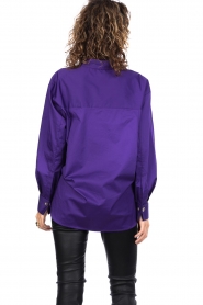 Second Female |  Poplin blouse with golden buttons Occasion | purple  | Picture 7