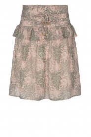 Sofie Schnoor |  Skirt with flowerprint Lola | green  | Picture 1