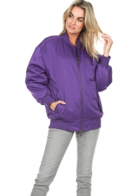 Second Female |  Oversized bomber jacket Tillandsia | purple  | Picture 6
