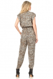 Sofie Schnoor |  Jumpsuit with panther print Amalia | black  | Picture 6