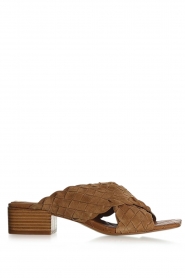 Sofie Schnoor |  Suede sandals with heel Coco | beige  | Picture 1