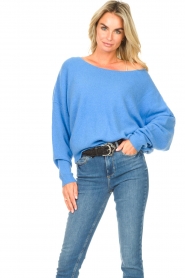 American Vintage |  Knitted sweater Damsville | blue  | Picture 5