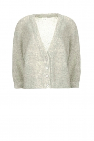 American Vintage |  Short knitted cardigan Razpark | grey  | Picture 1