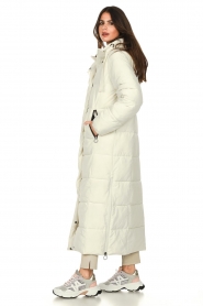 Aaiko :  Long puffer jacket Polina | natural - img6