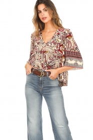 ba&sh |  Paisley printed top Zarry | naturel  | Picture 2