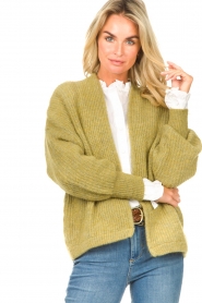 American Vintage |  Knitted cardigan East | green  | Picture 2