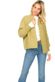 American Vintage |  Knitted cardigan East | green  | Picture 4