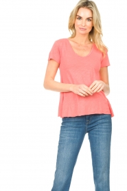 American Vintage |  Basic T-shirt Jacksonville | pink  | Picture 2