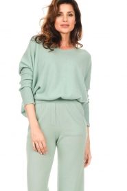 Not Shy |  Cashmere sweater Faustine | green  | Picture 5