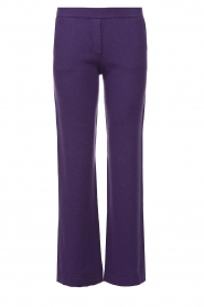 Not Shy |  Cashmere trousers Dulcina | purple   | Picture 1