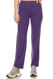 Not Shy |  Cashmere trousers Dulcina | purple   | Picture 4