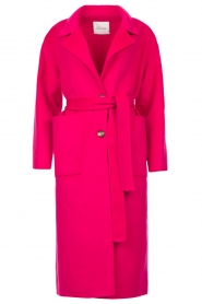  Coat with tie belt Dadoulove | pink