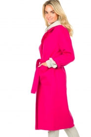 American Vintage |  Coat with tie belt Dadoulove | pink  | Picture 6