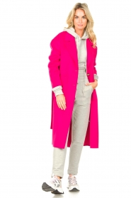 American Vintage |  Coat with tie belt Dadoulove | pink  | Picture 3