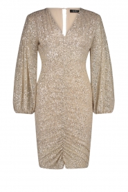  Sequin dress with puff sleeves Bellini | natural