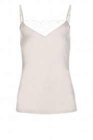  Top with lace details Jolina | natural
