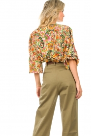 ba&sh |  Paisley printed blouse Bianca | green  | Picture 6