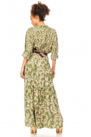 ba&sh :  Maxi skirt with flower print Tally | green - img7