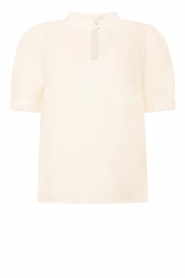 ba&sh |  transparent top with V-neck Tyler | natural  | Picture 1