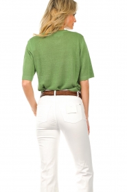 ba&sh |  Linen sweater Dakota | green  | Picture 7