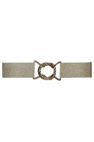 Little Soho |  Gold belt with braided buckle Calista | gold  | Picture 1