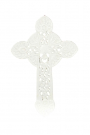 Little Soho Living |  Wooden cross Zion | white  | Picture 2