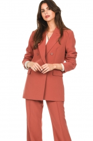 Aaiko |  Double breasted blazer Cenalla | red  | Picture 2