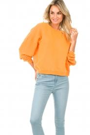 American Vintage :  Soft sweater Hapylife | orange - img4