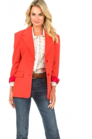 American Vintage |  Oversized blazer Tabinsville | red  | Picture 7